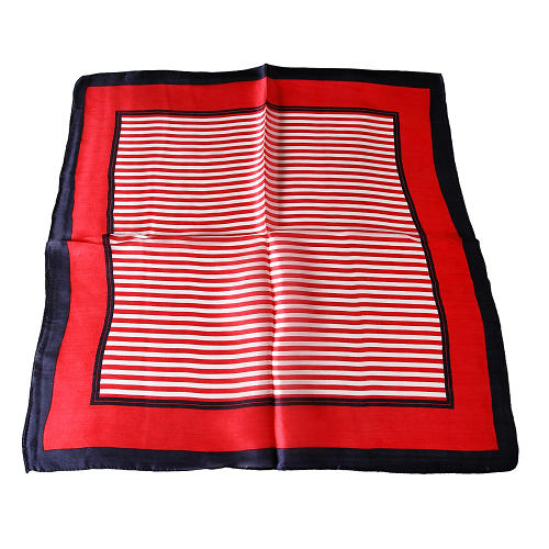 B-Ware Damen-Nickituch aus Seide mit Fehlern Seidentuch 52cmx52cm B4716